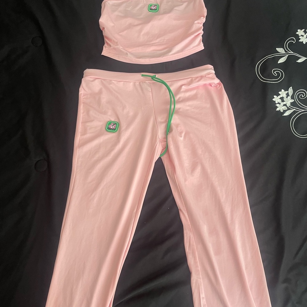 Pink Two-Piece Lounge Set